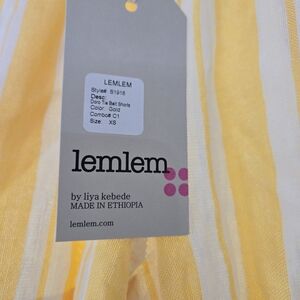 Lemlem Gold and White Women's Shorts